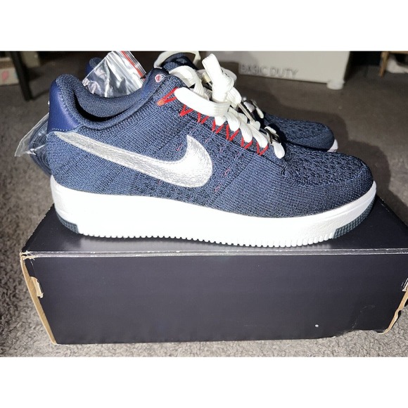 NIKE AF1 ULTRA FLYKNIT LOW RKK ROBERT KRAFT NEW ENGLAND PATRIOTS 5.5 AH8425-400 - Picture 2 of 13